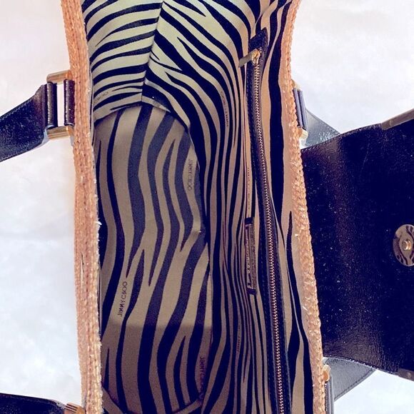 JIMMY CHOO CAPRIS STRAW TOTE - Picture 3 of 6